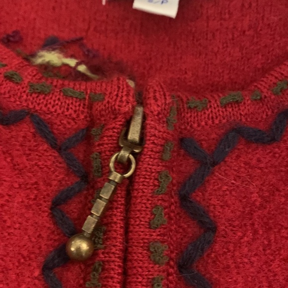 Vintage Cottage Core Tabi Zip Cardigan - Picture 6 of 7